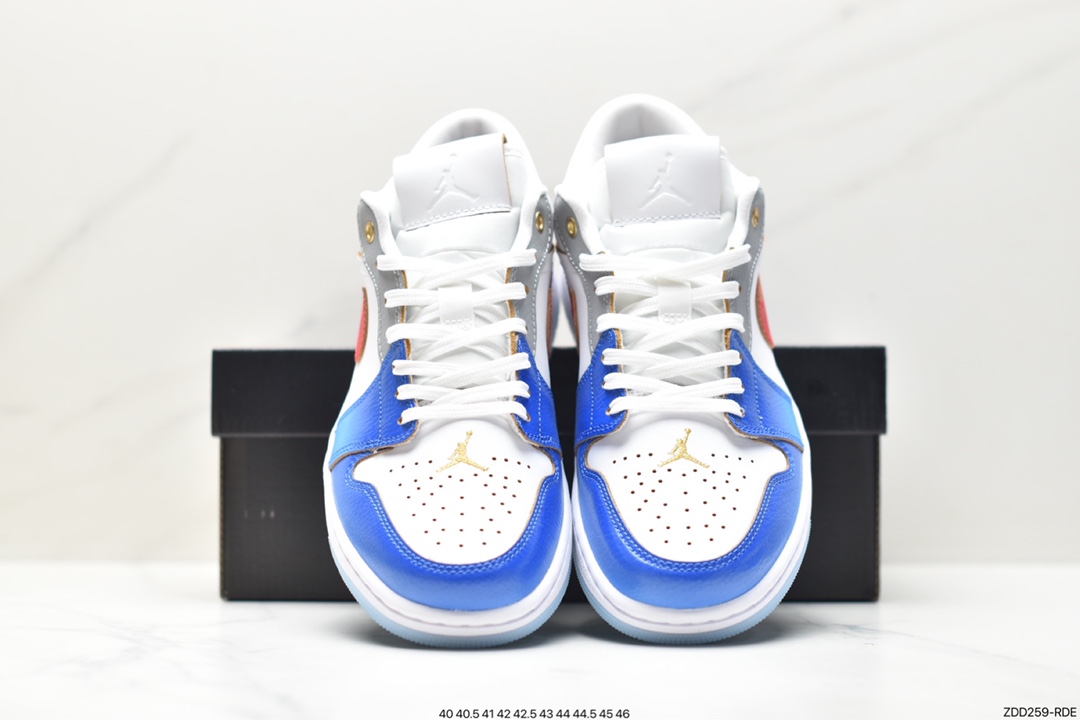 Air Jordan 1 Low White Blue Red FN8901-164