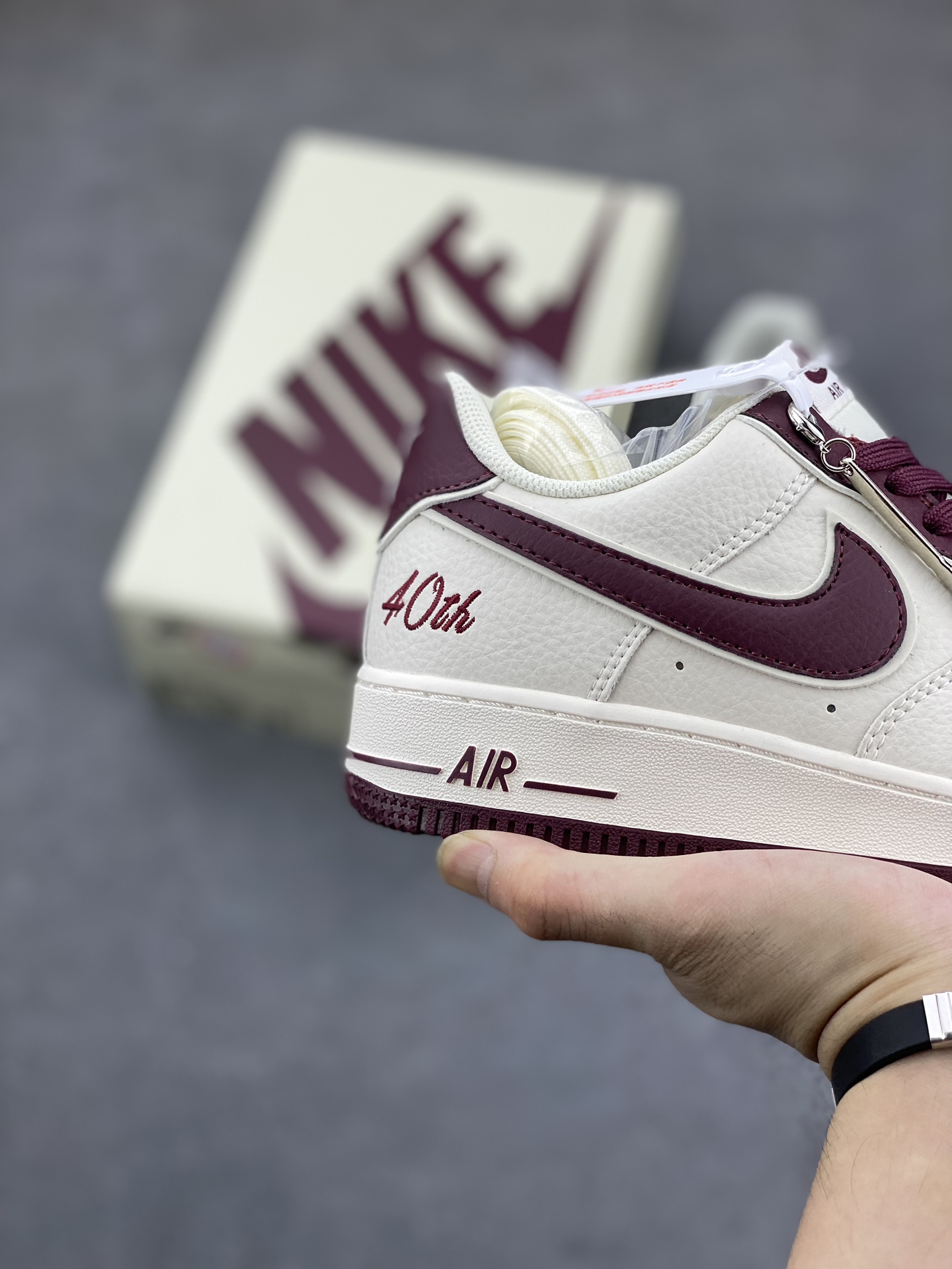 Nike Air Force 1 '07 Low: Beige & Burgundy, Classic Comfort & Style 6 i1693685129 5326 4