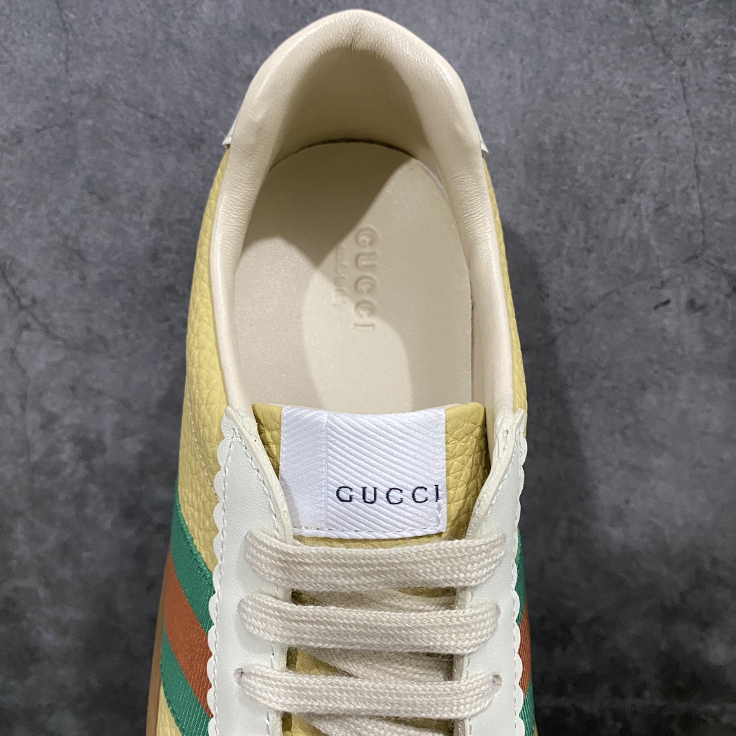 [Dongguan version] Gucci G74 Web Low Sneakers G74 series low-top gentleman versatile leather German training casual sneakers