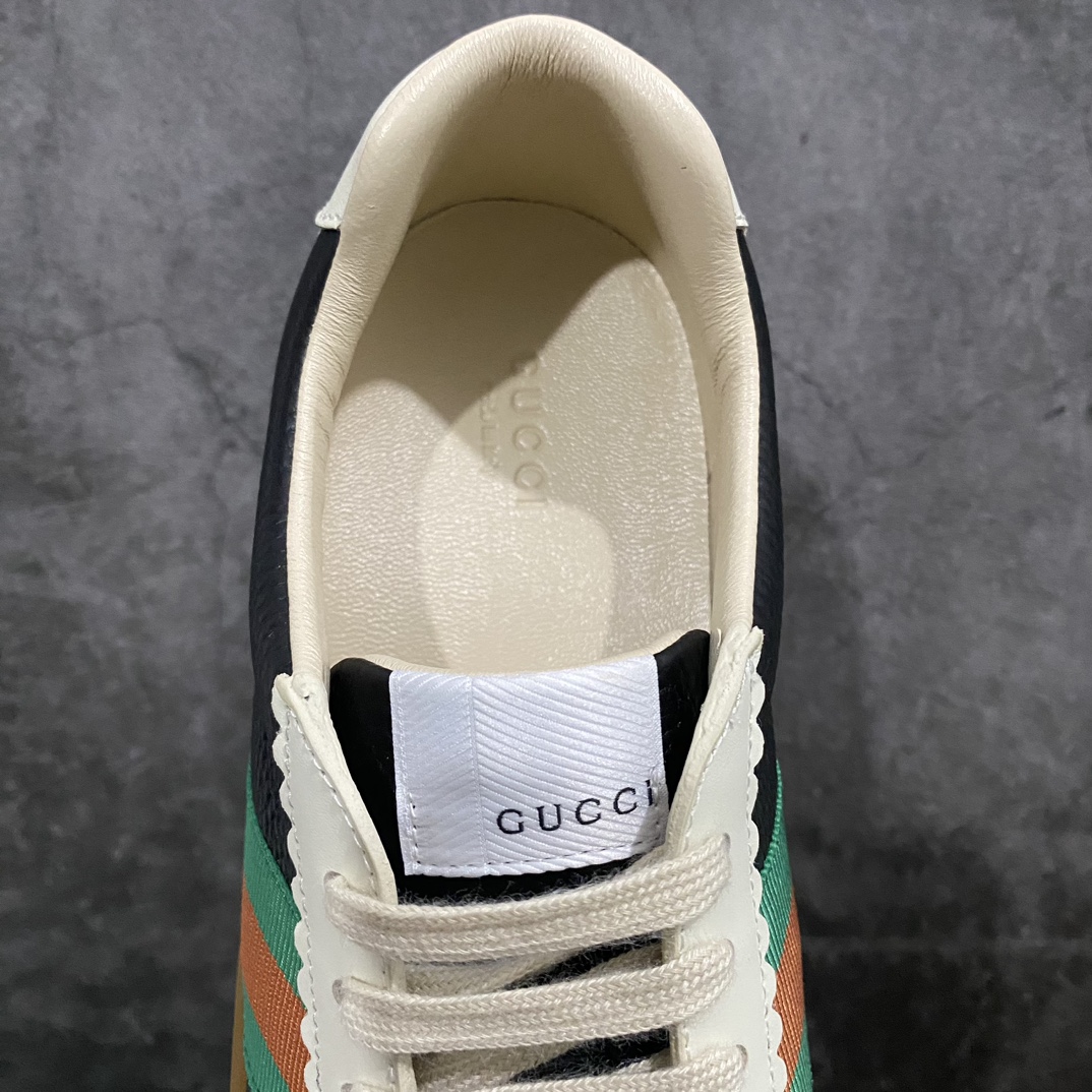 [Dongguan version] Gucci G74 Web Low Sneakers G74 series low-top gentleman versatile leather German training casual sneakers