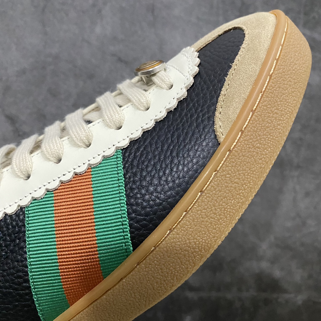 [Dongguan version] Gucci G74 Web Low Sneakers G74 series low-top gentleman versatile leather German training casual sneakers