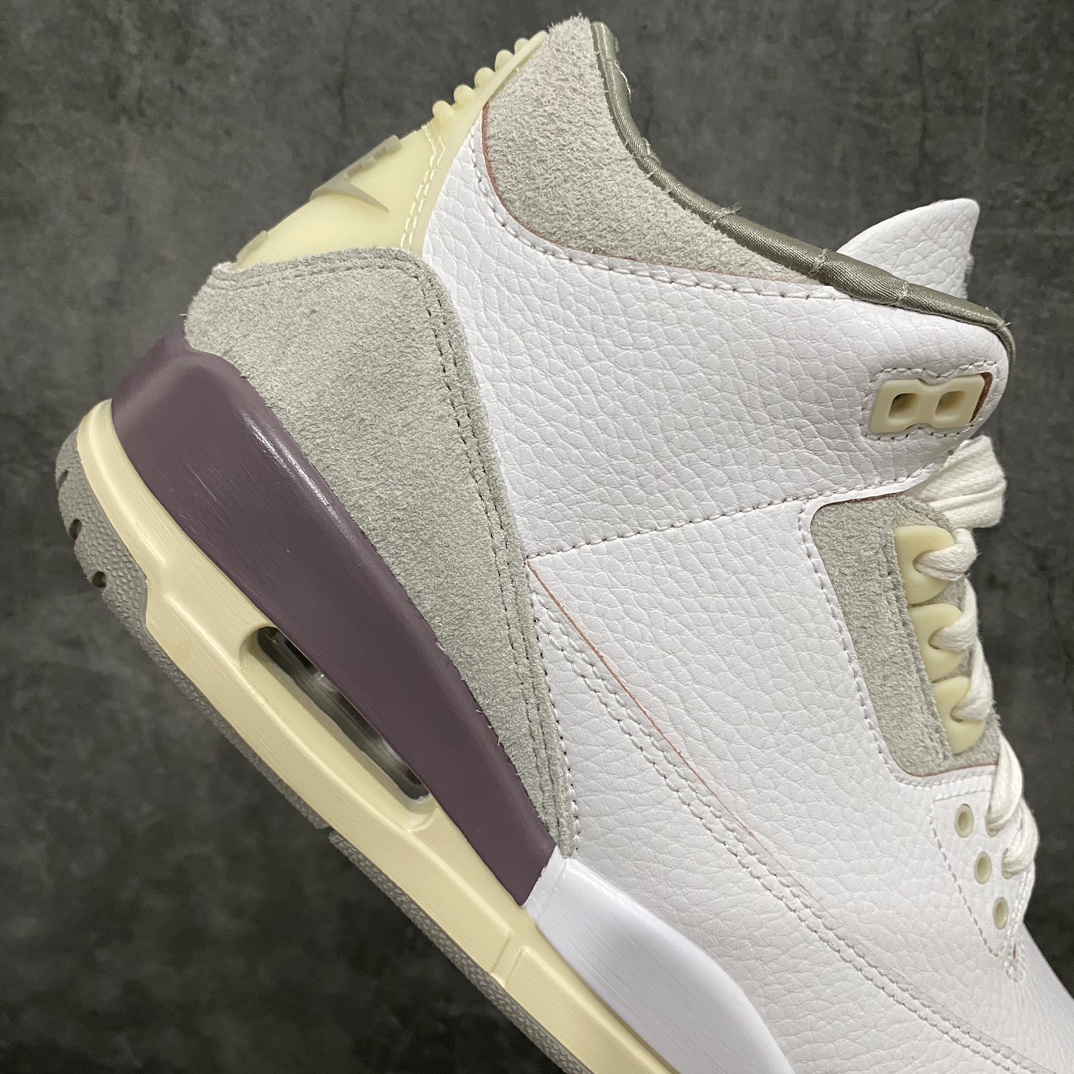 [Little Green x] A Ma Maniére x Air Jordan AJ3 Retro AMM joint white purple gray DH3434-110