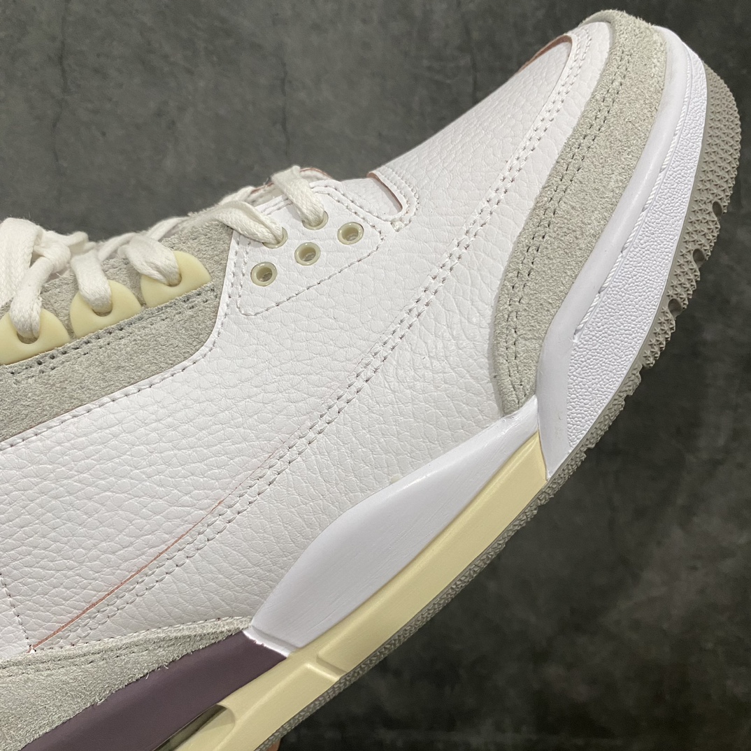 [Little Green x] A Ma Maniére x Air Jordan AJ3 Retro AMM joint white purple gray DH3434-110