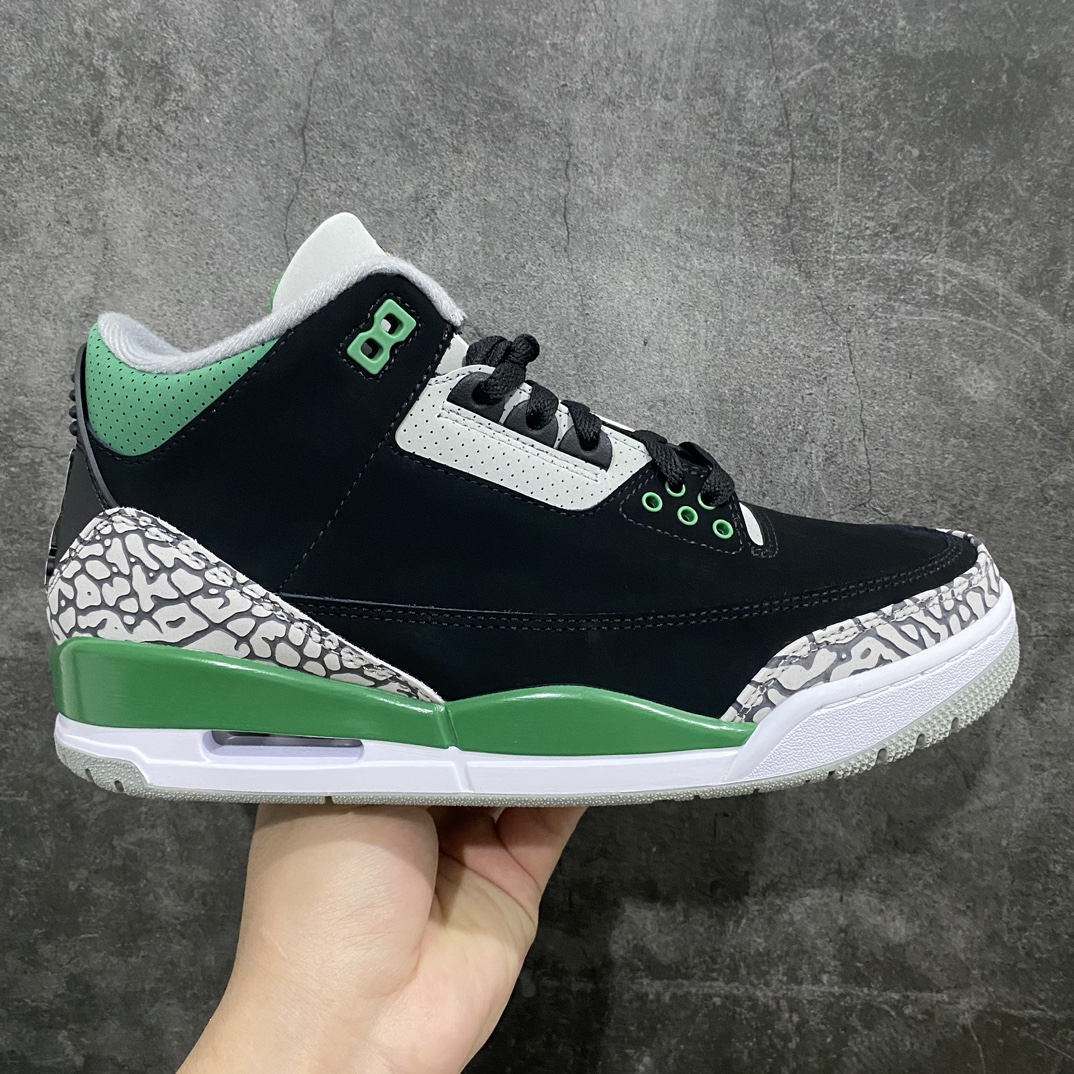 [Little Green x] Air Jordan AJ3 Retro Black Green CT8532-030