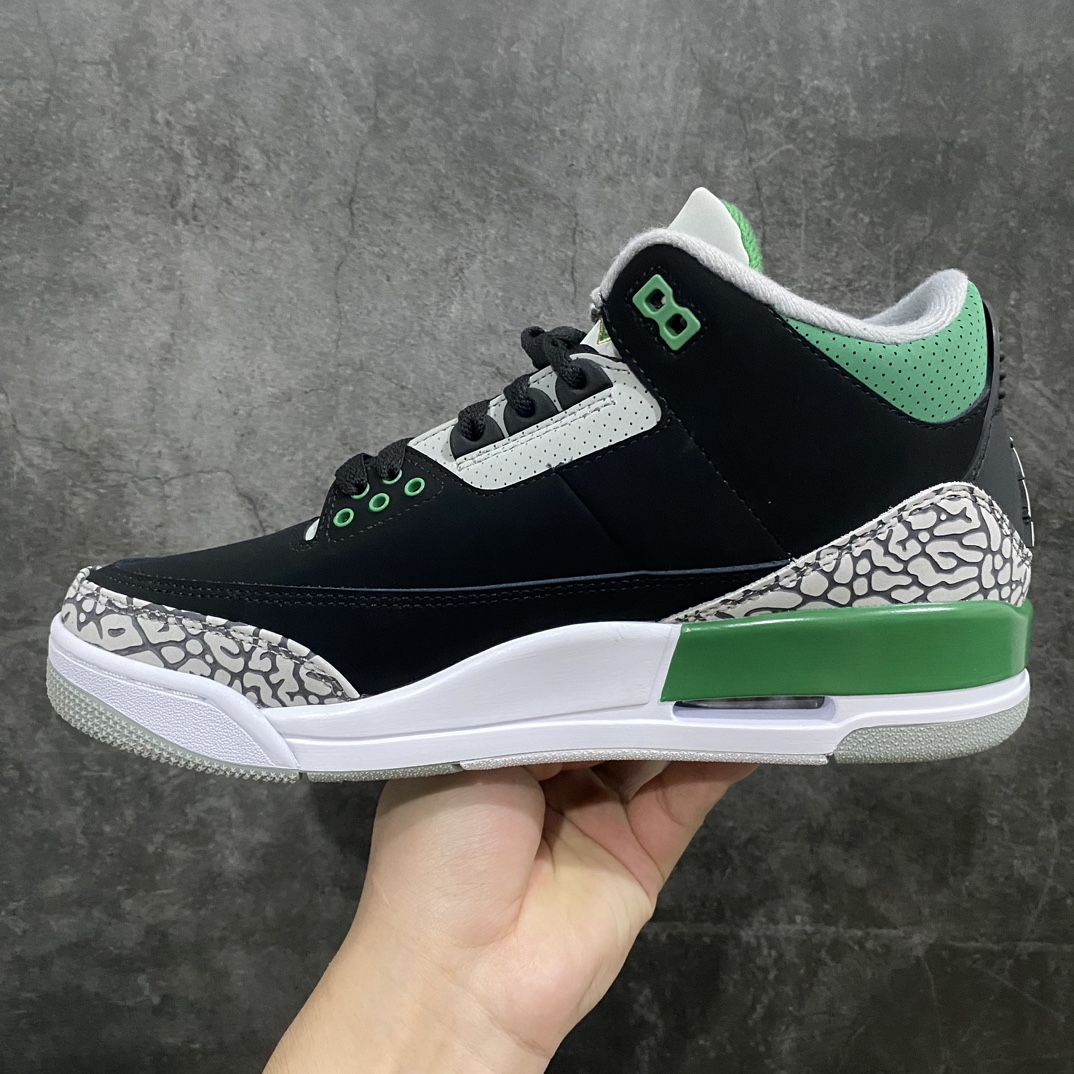 [Little Green x] Air Jordan AJ3 Retro Black Green CT8532-030