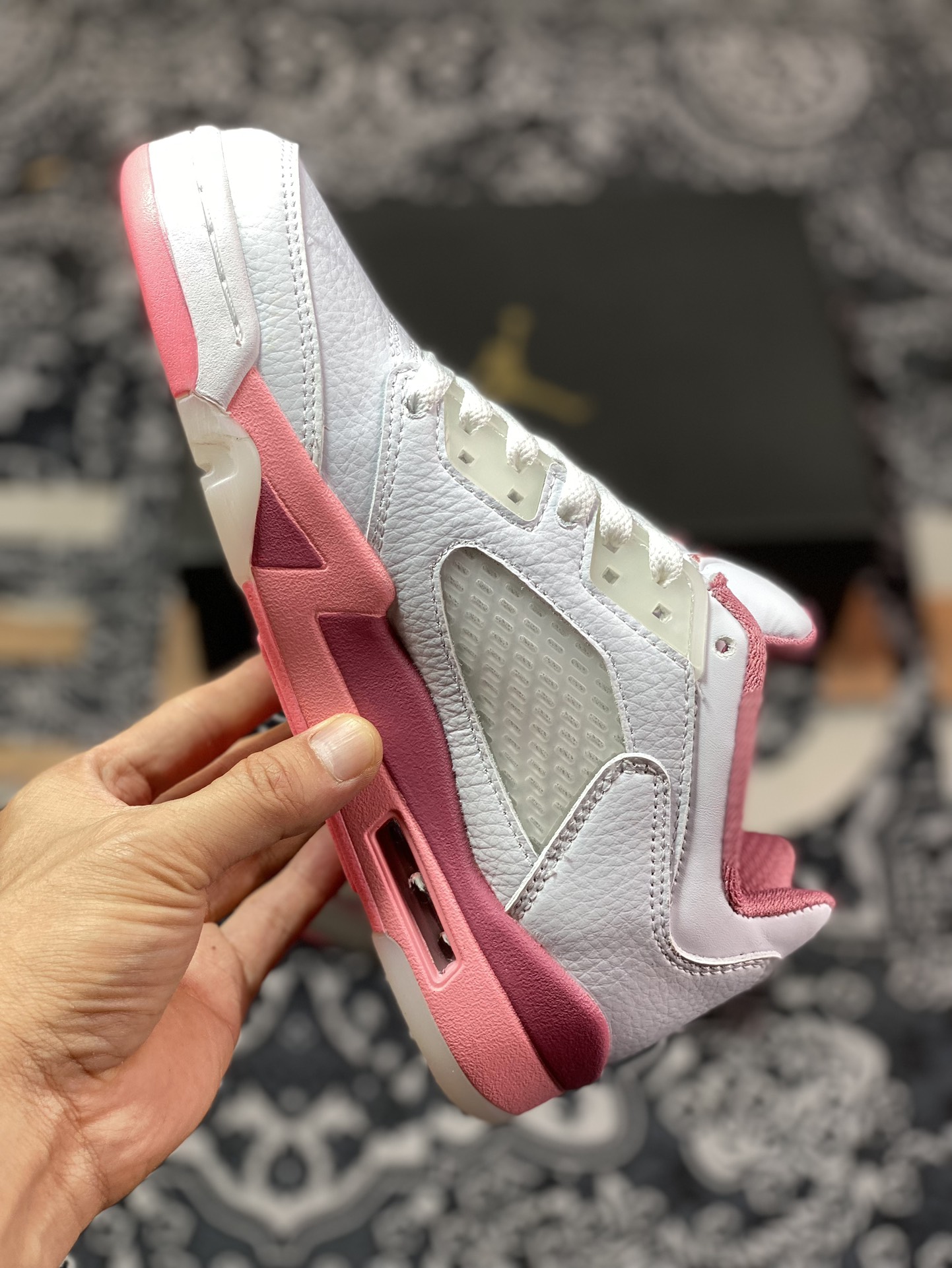 Air Jordan 5 Retro White and Pink DX4390-116