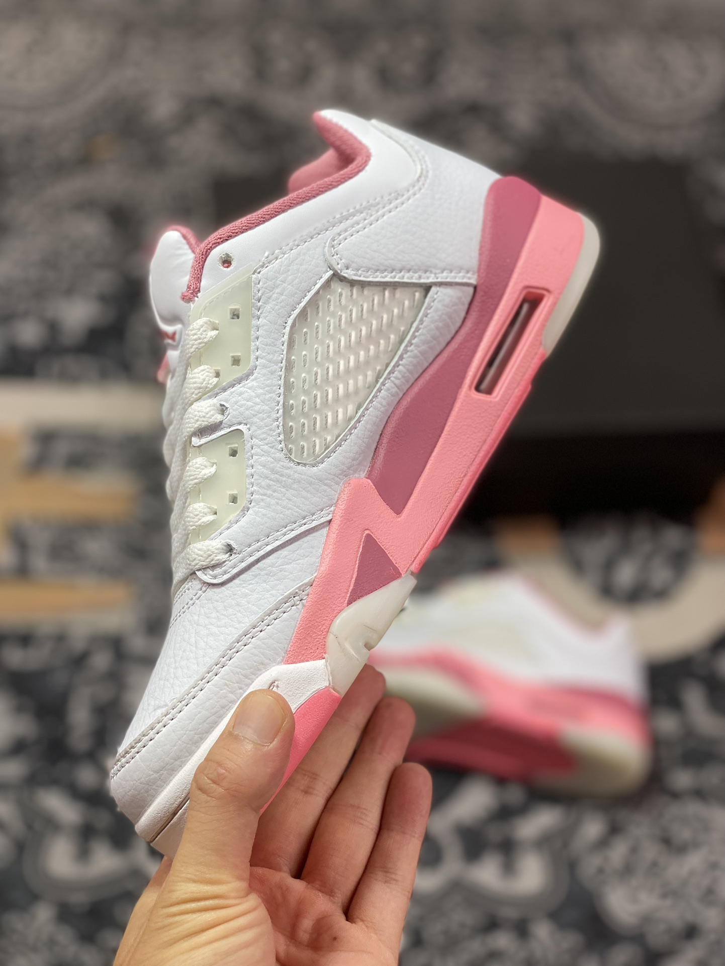 Air Jordan 5 Retro White and Pink DX4390-116