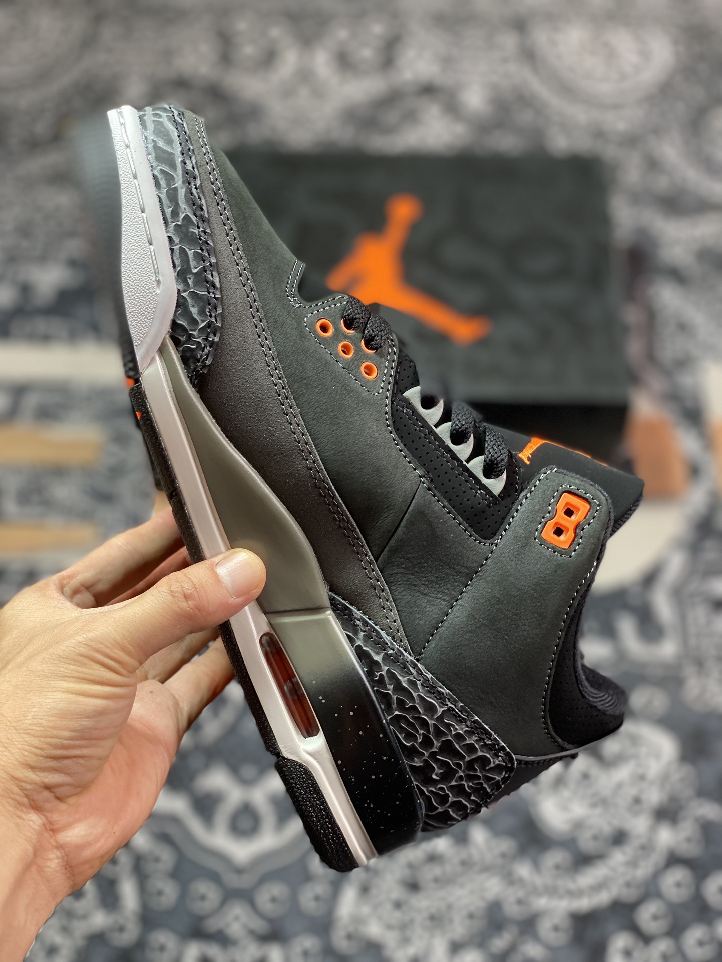 Air Jordan 3 ”Fear” Grey and Black CT8532-080