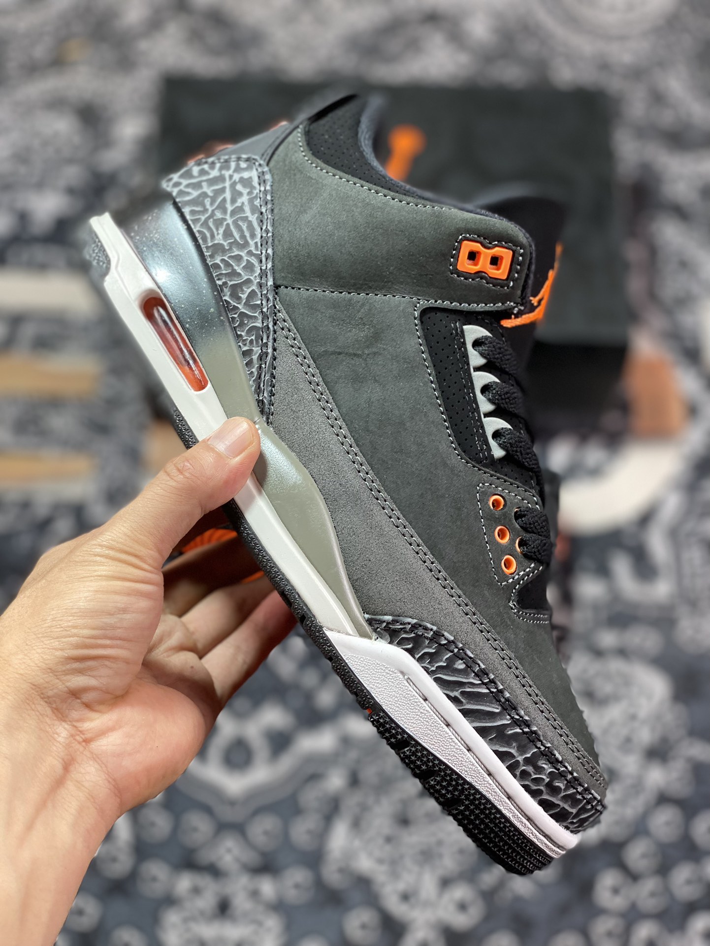 Air Jordan 3 ”Fear” Grey and Black CT8532-080