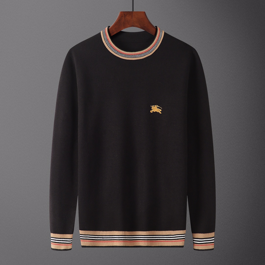 BUR•BERRY, suéter, modelo M2190#, tallas: M-XXXL, tejido: modal, anti-pilling, color: negro