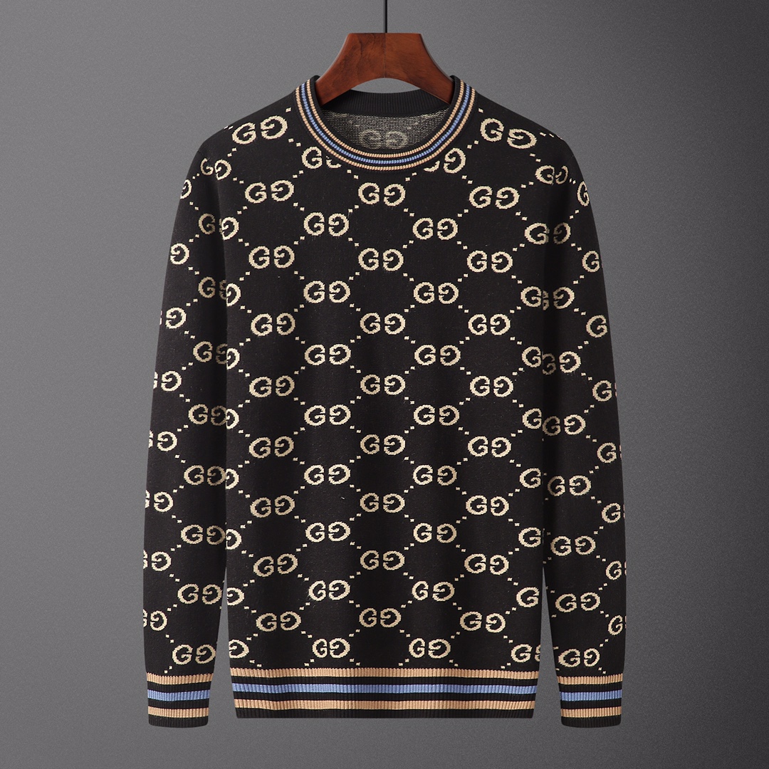 GUC•CI, suéter, número de modelo M2187#, tallas: M-XXXL, tejido: modal, anti-pilling, color: negro