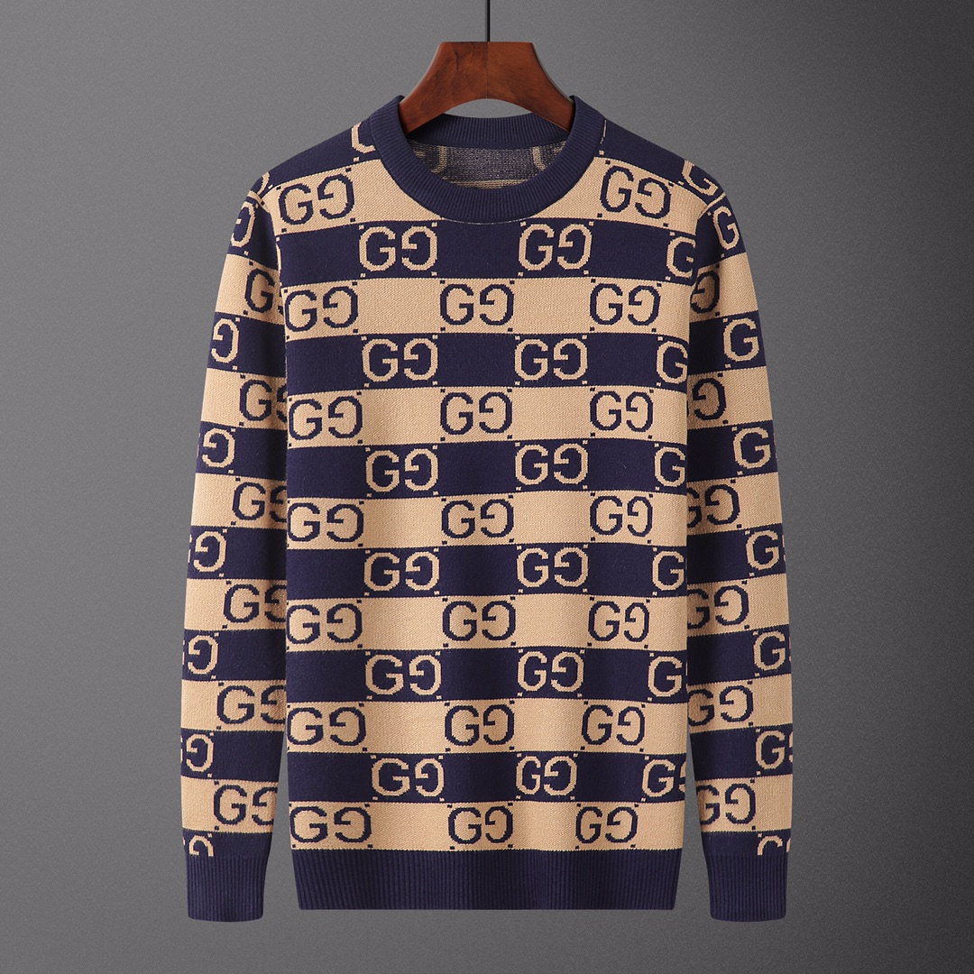 GUC•CI, suéter, número de modelo M2189#, tallas: M-XXXL, tejido: modal, anti-pilling, color: azul marino