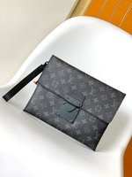 Louis Vuitton Clutches & Pouch Bags Monogram Canvas Cowhide Fabric Pochette M82595