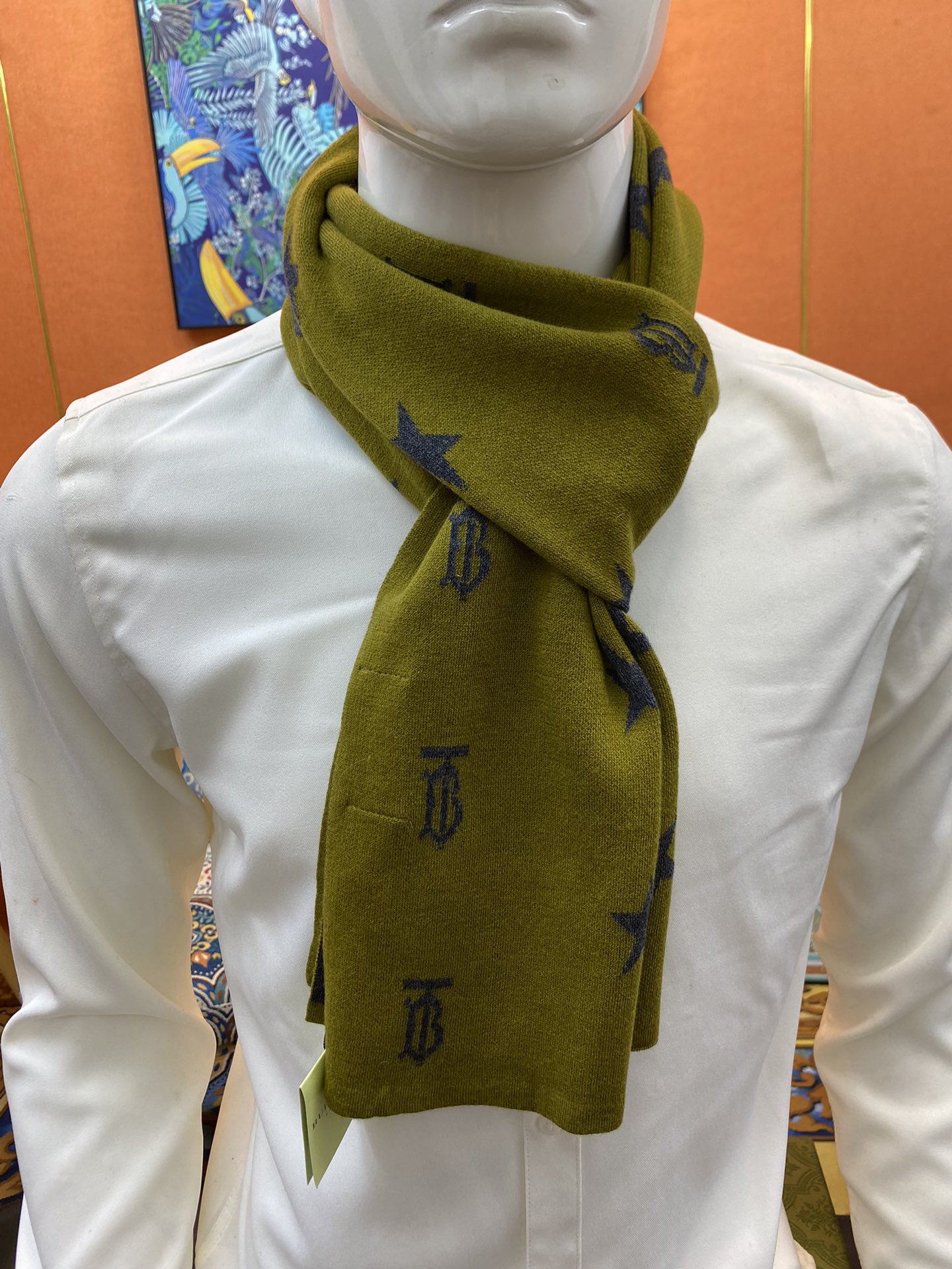 Louis Vuitton Scarf Men Cashmere Casual