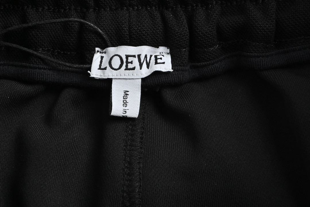 Loewe/罗意威 23Fw 皮牌logo休闲长裤 休闲运动风