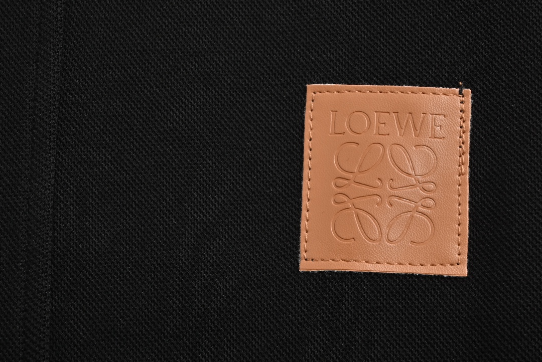 Loewe/罗意威 23Fw 皮牌logo休闲长裤 休闲运动风