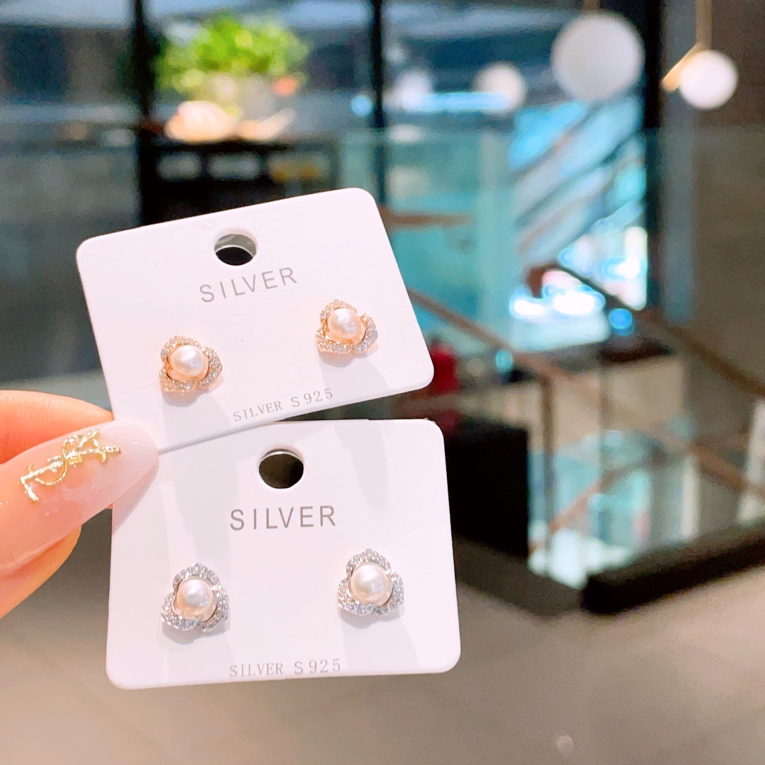 フレッシュ純銀イヤリングゴールド ギフト