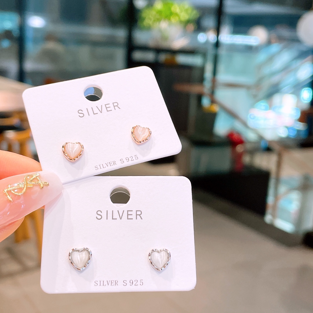 可愛いS925スターリングシルバーイヤリングシルバー 職場