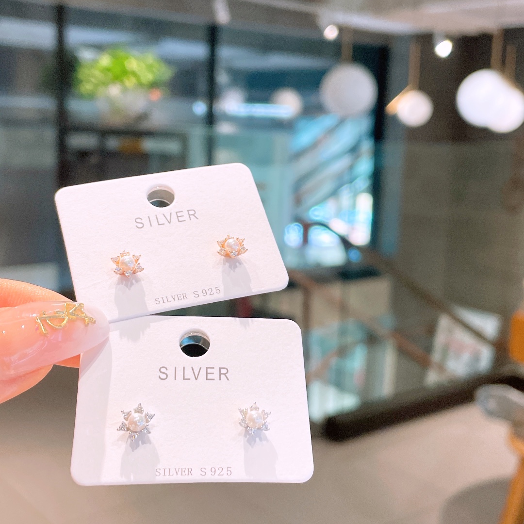 Massivsilber Ohrringe Intellektuell Geschenk für sie Gold