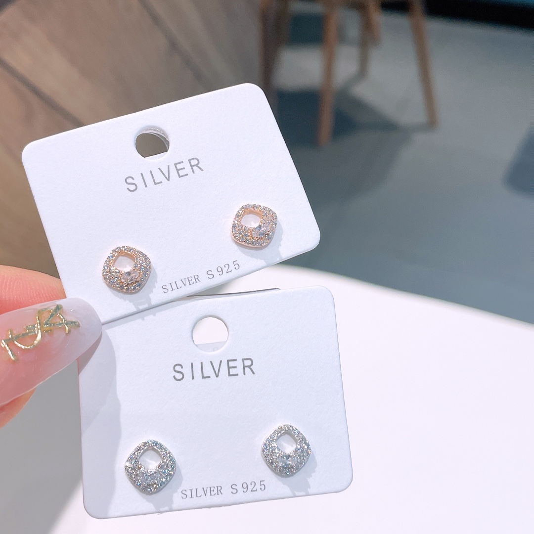 Feinsilber Ohrringe Süß & cool Hochzeitsgeschenk Gold