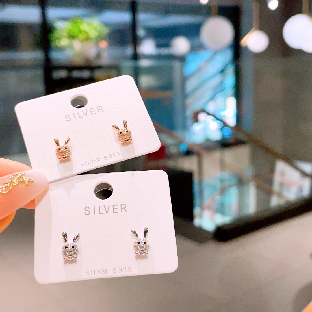 925 Silber Ohrringe Intellektuell Büro Gold