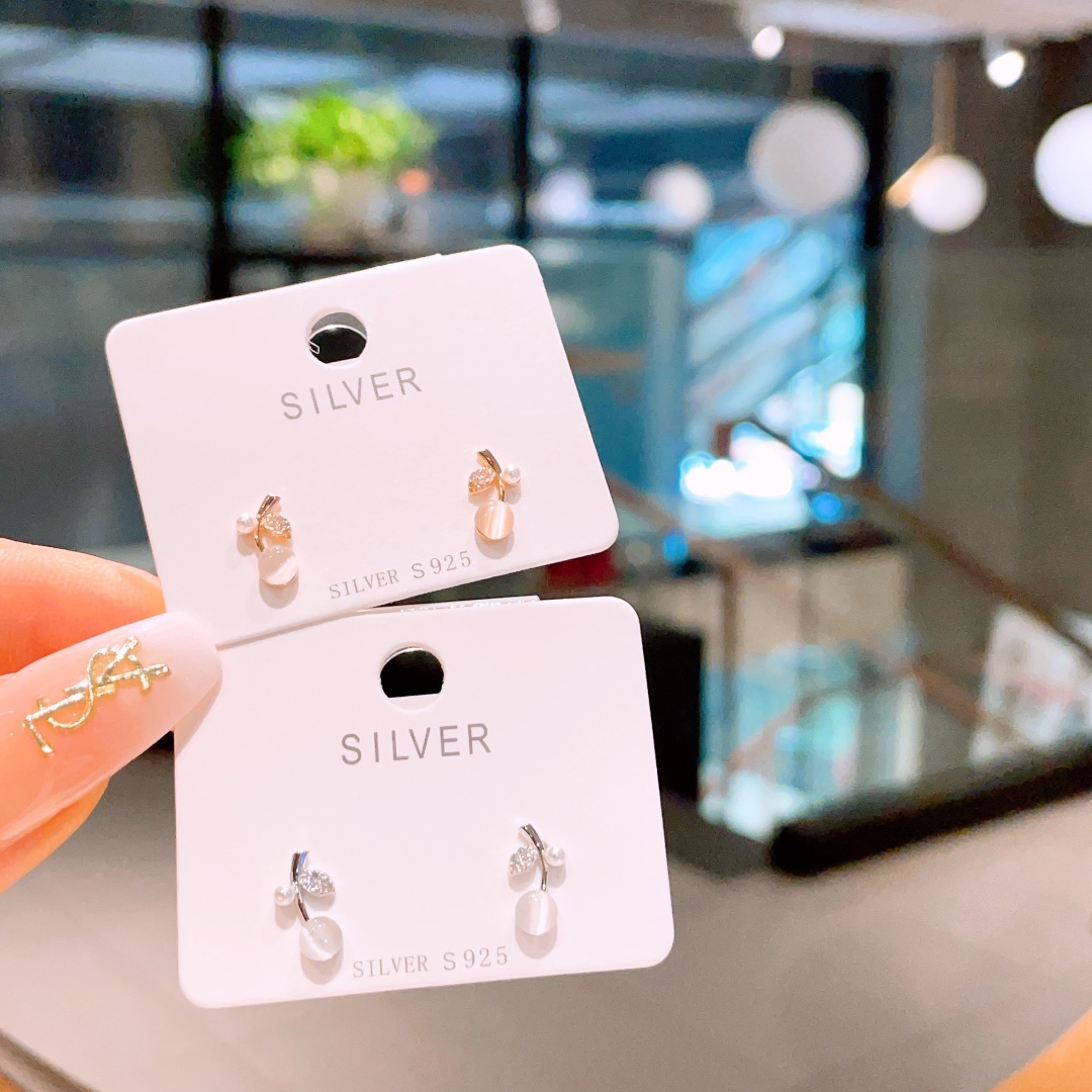 Massivsilber Ohrringe Elegant Weihnachten Gold