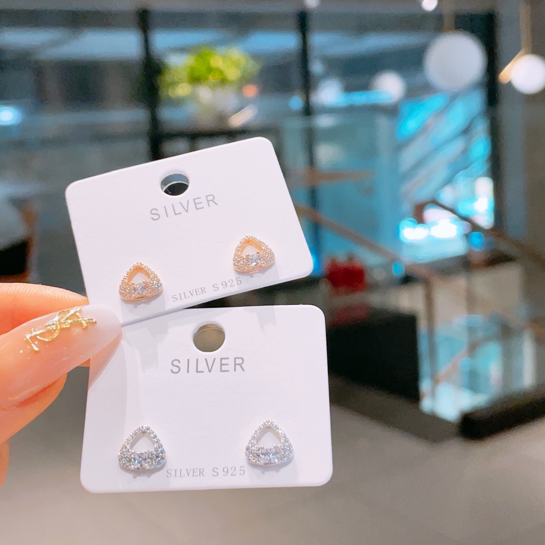 Hypoallergenes Silber Ohrringe Instagram-Stil Vatertag Gold