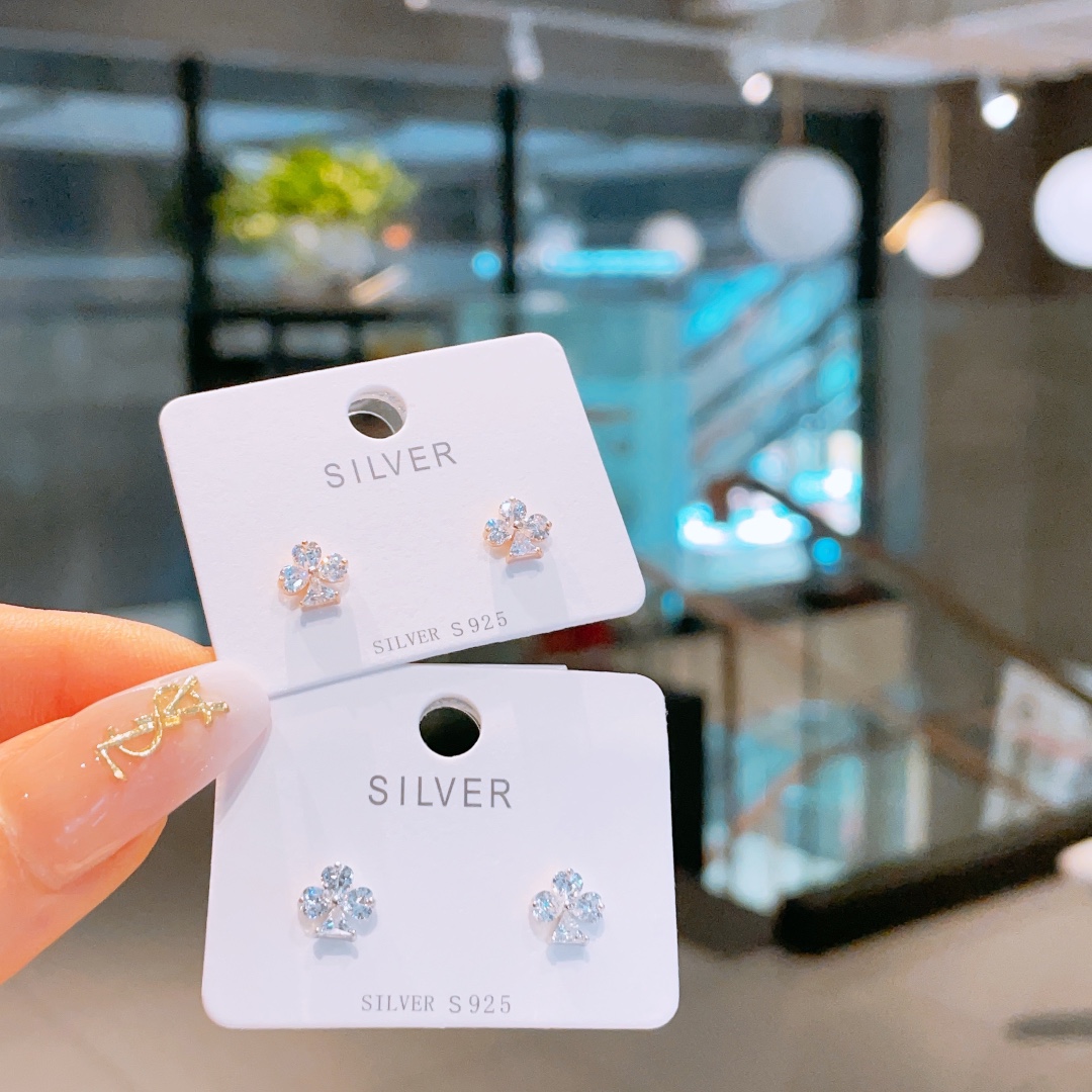 シック純銀イヤリングシルバー デート