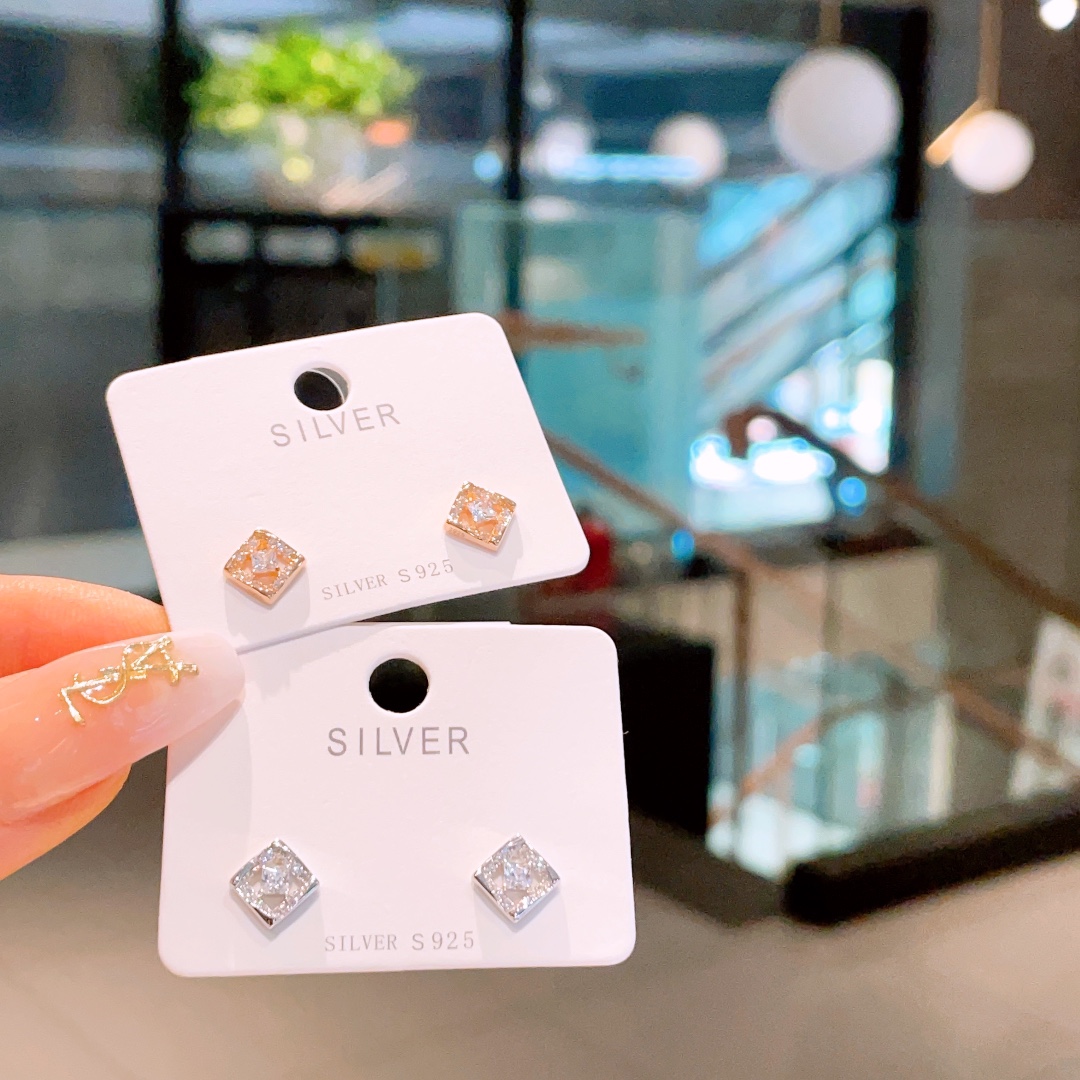 甘辛ニッケル無添加銀イヤリングシルバー 婚約