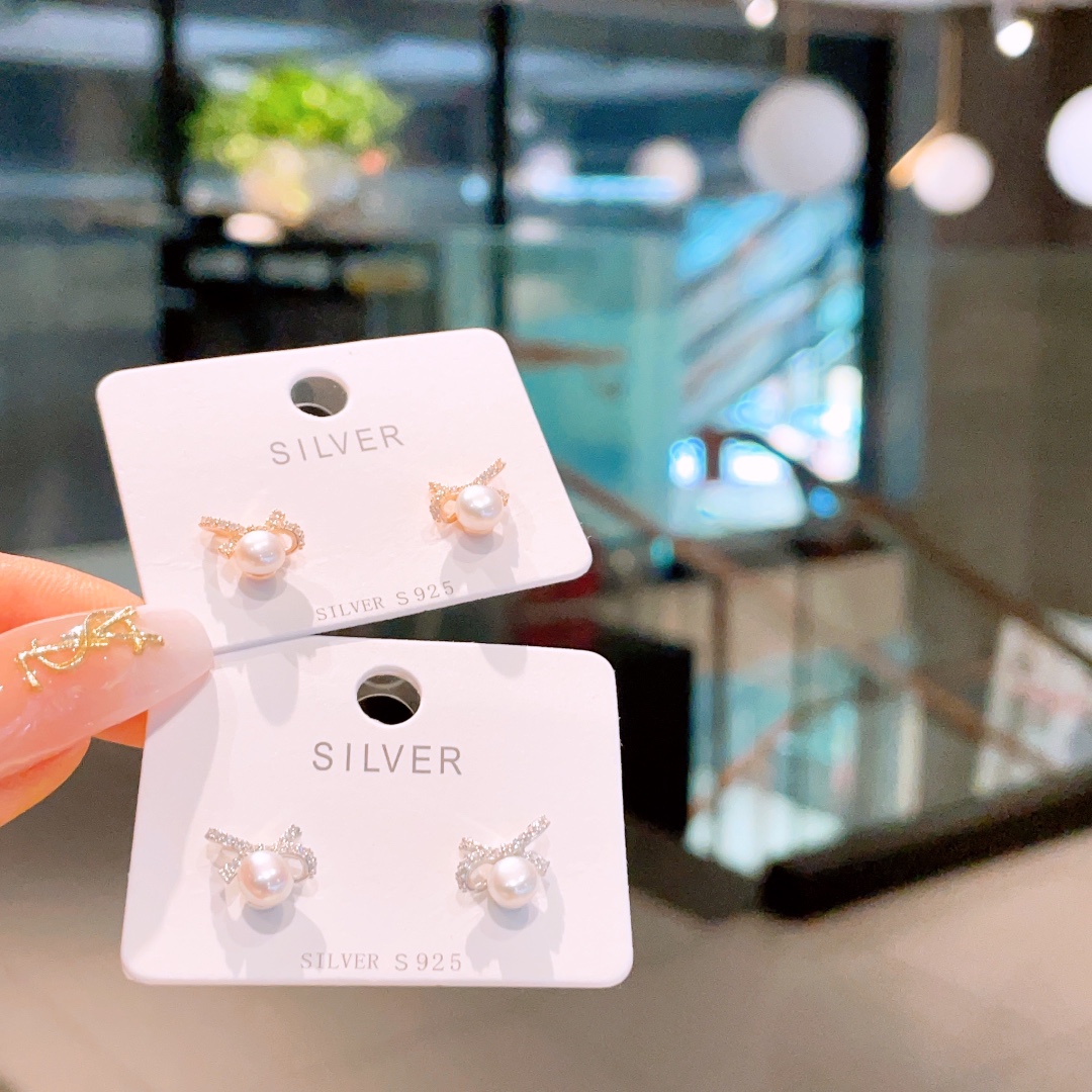 Solid Silver Earrings Pure Birthday Silver