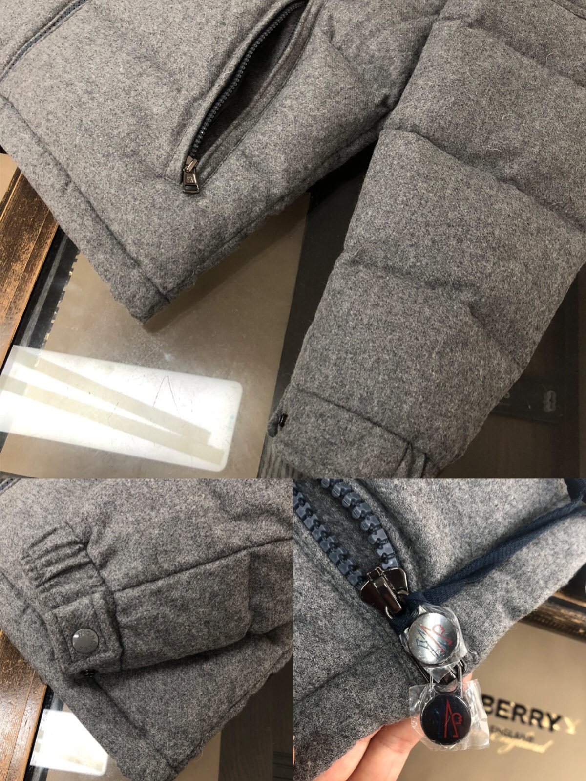 MONCLER 蒙口 最新经典玛雅款灰色🔥采用羊毛面料,全新订制五金辅料,90白鸭绒填充,男女同款,今年