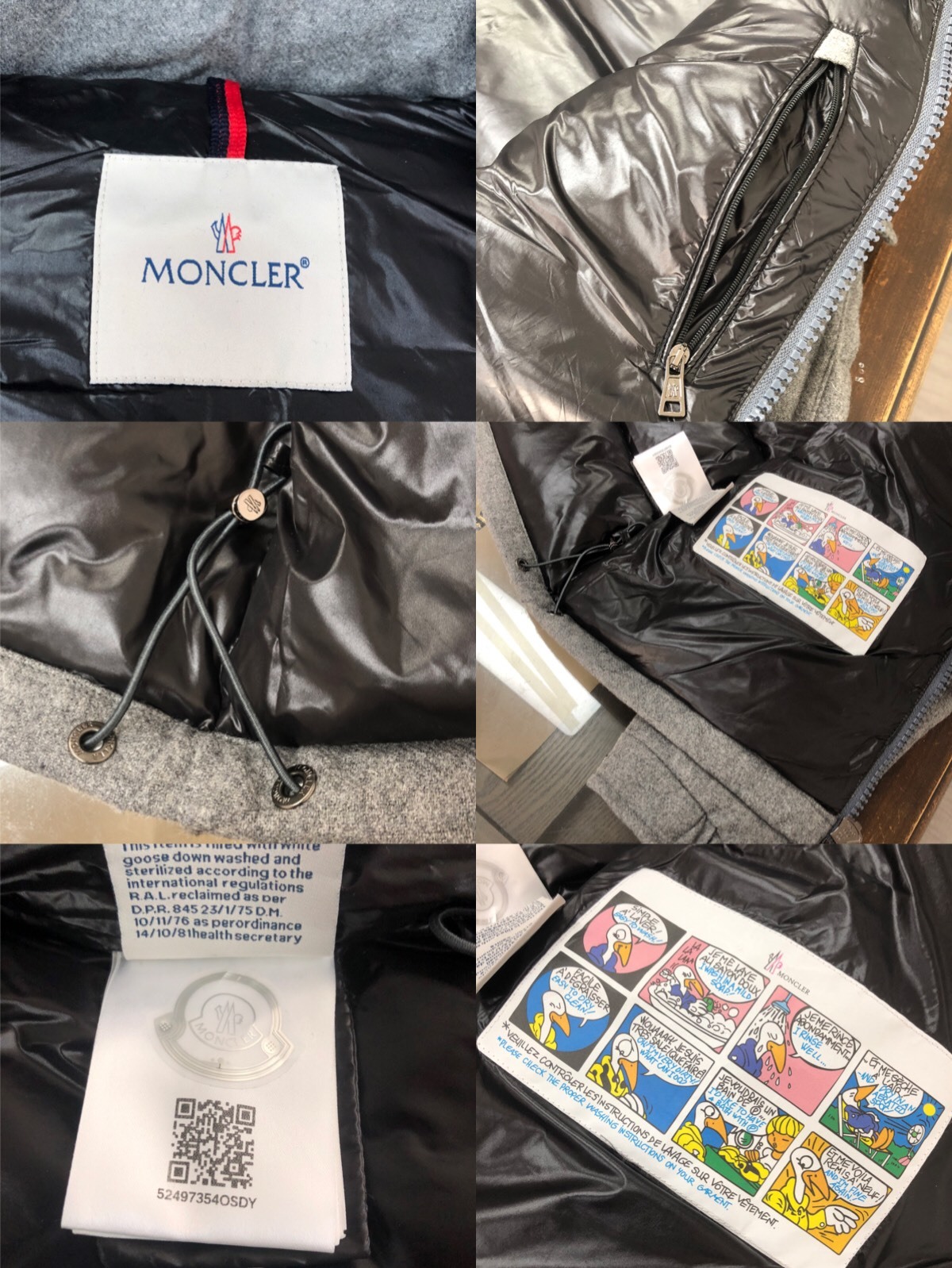 MONCLER 蒙口 最新经典玛雅款灰色🔥采用羊毛面料,全新订制五金辅料,90白鸭绒填充,男女同款,今年