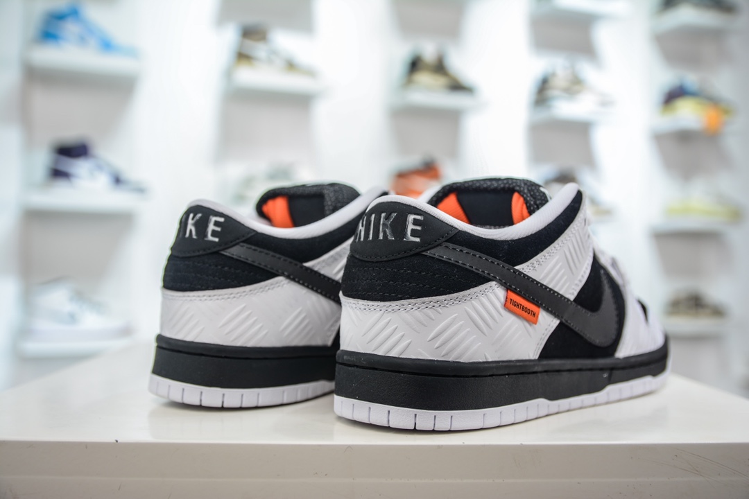 Full code shipment AY pure original TIGHTBOOTH x NK Dunk Low joint black and white color FD2629-100