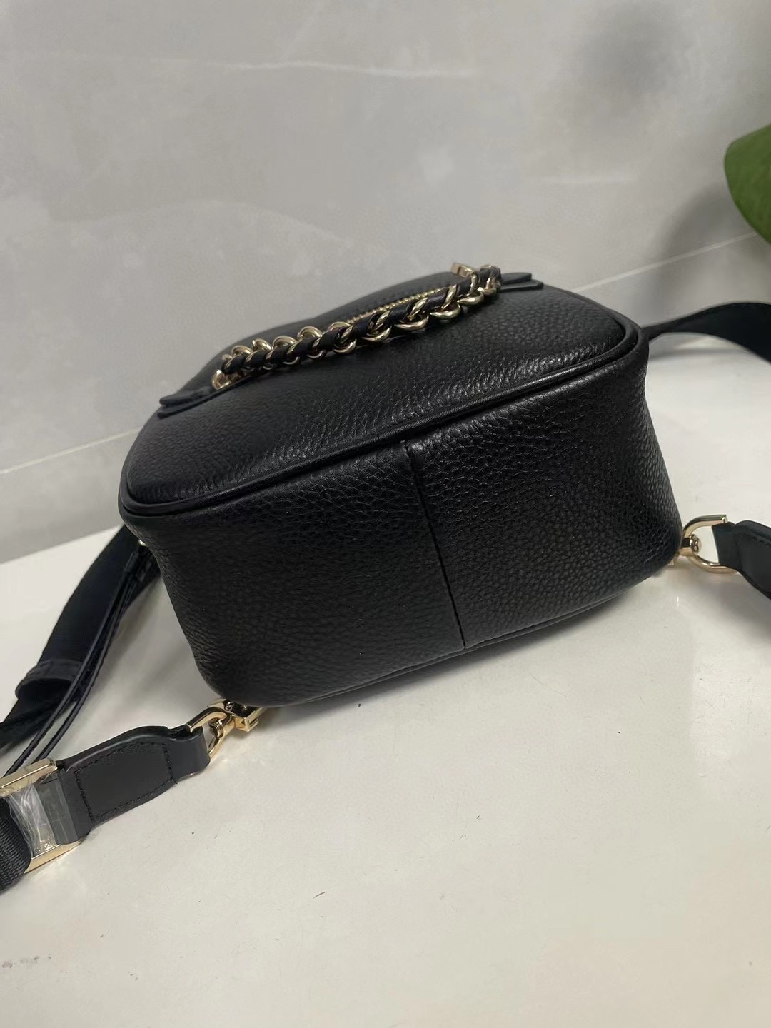 Michael Kors ～迷你全皮背包黑色，2023年新款
