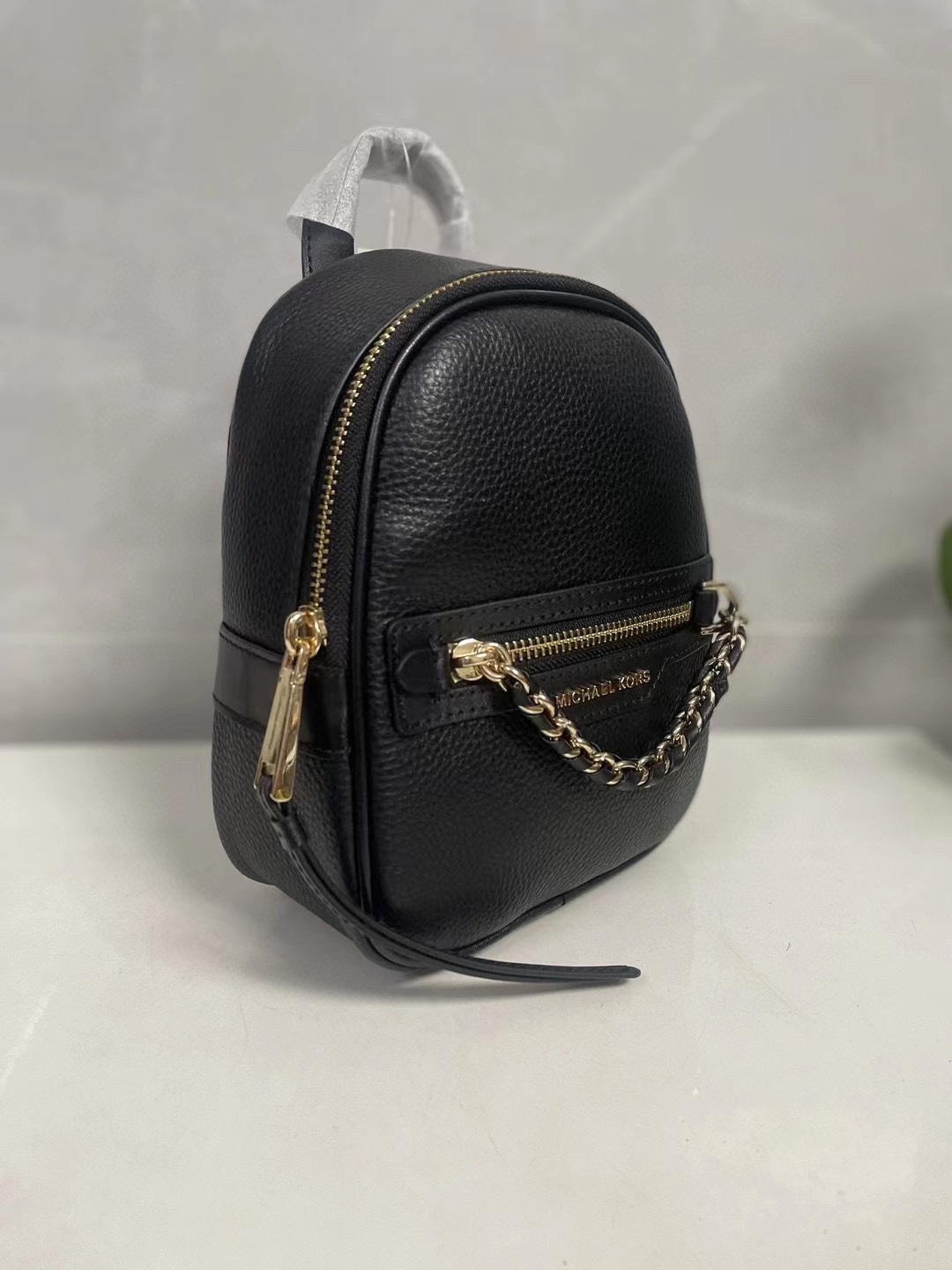 Michael Kors ～迷你全皮背包黑色，2023年新款