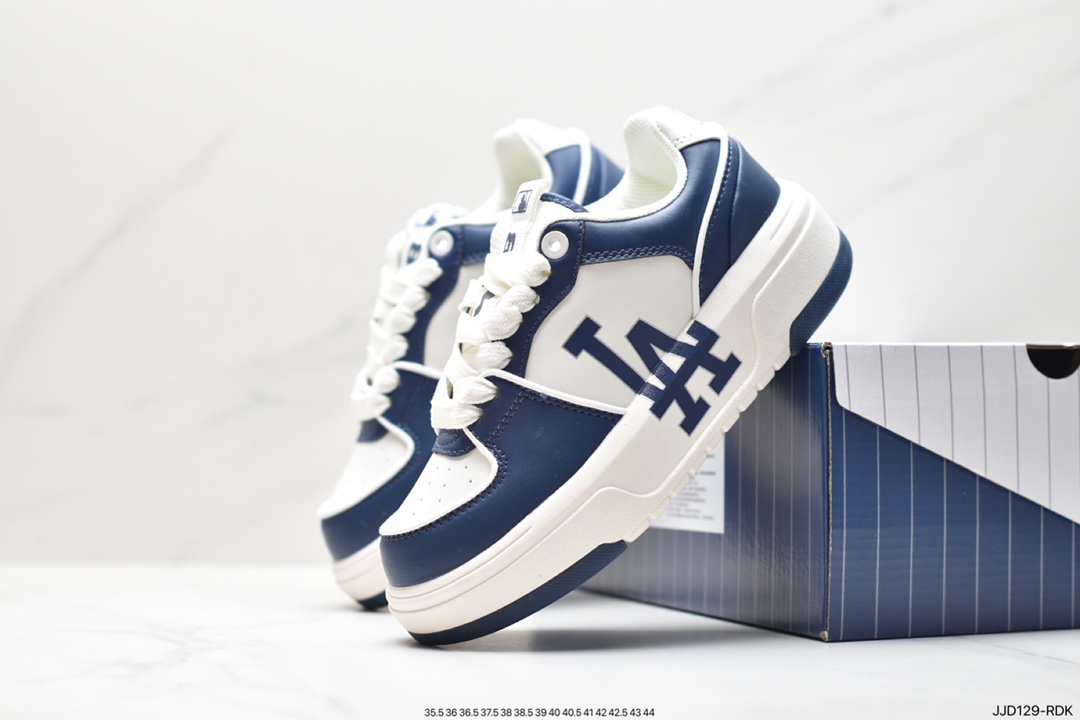 MLB Chunky Liner Senior Shoes Series NY Print New York Yankees Heightened Thick Bottom All-match Casual Shoes 3ASXLB3N