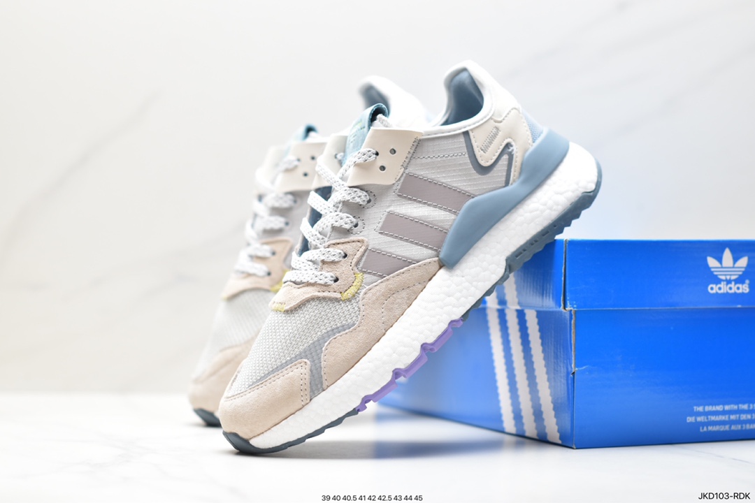 Adidas Nite Jogger 2019 Boost Trefoil IF0419 Retro Running Shoes