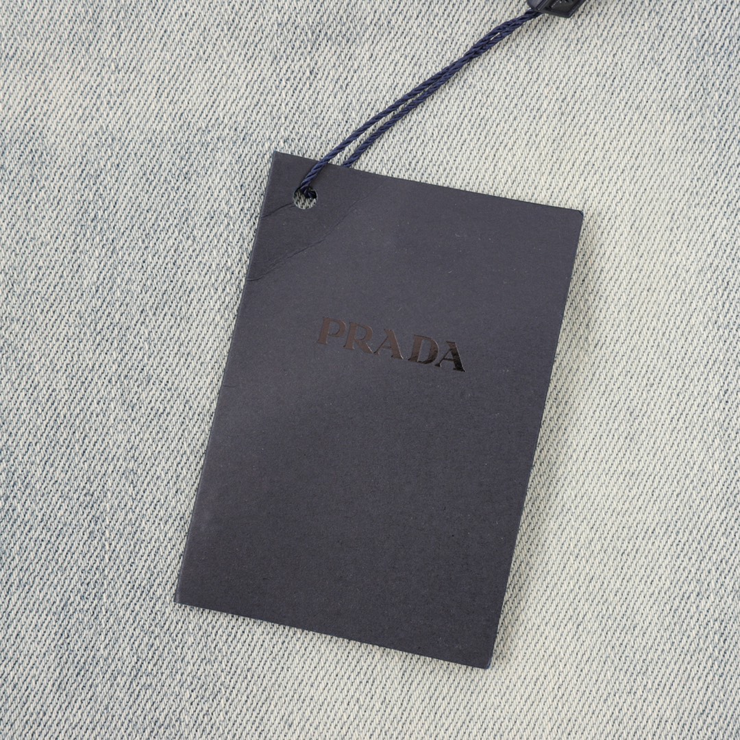 Prada/普拉达 背后素描三角标牛仔裤