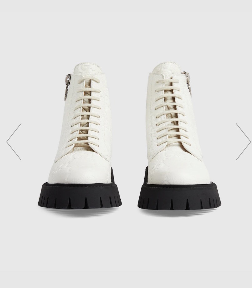 Gucci2023 Botas Martin ultramodernas, el logotipo GG sigue brillando en la nueva colección, con como