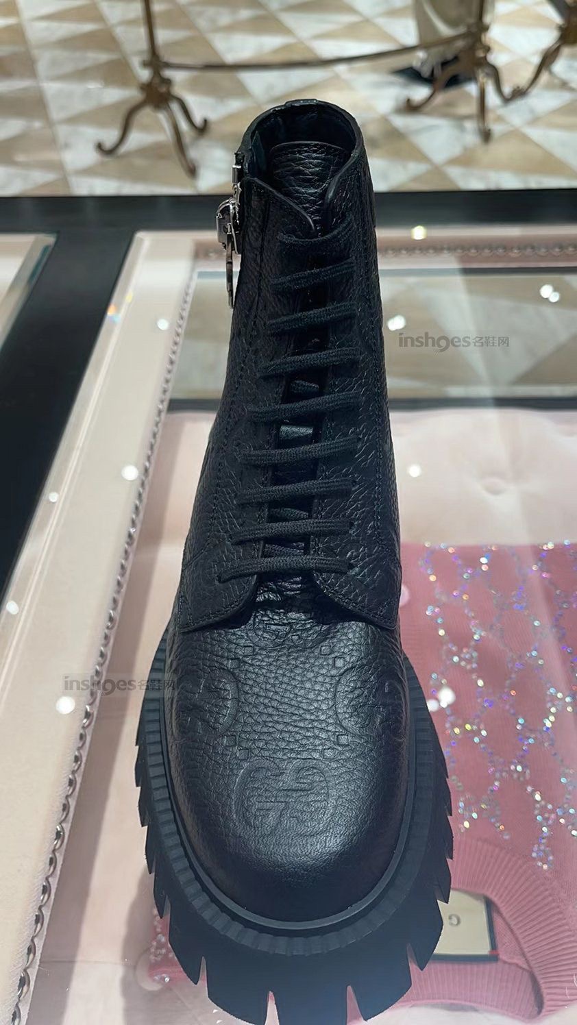 Gucci2023 Botas Martin superfrescas, el logotipo GG sigue brillando en la nueva colección, con comod