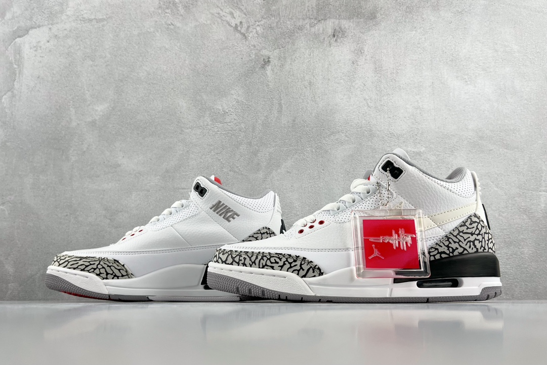 The latest foreign trade batch of Jordan Air Jordan 3 JTH Justin Timberlake &Tinker Hatheld cracked white AV6683-160