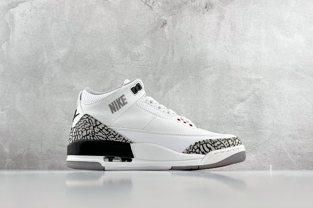 The latest foreign trade batch of Jordan Air Jordan 3 JTH Justin Timberlake &Tinker Hatheld cracked white AV6683-160