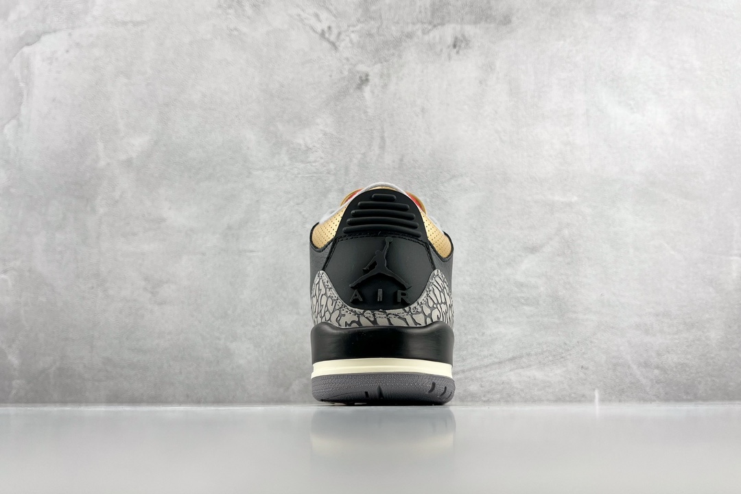 最新外贸批次 Jordan Air Jordan 3 Retro ”Black Gold”黑金小黑水泥 CK9246-067