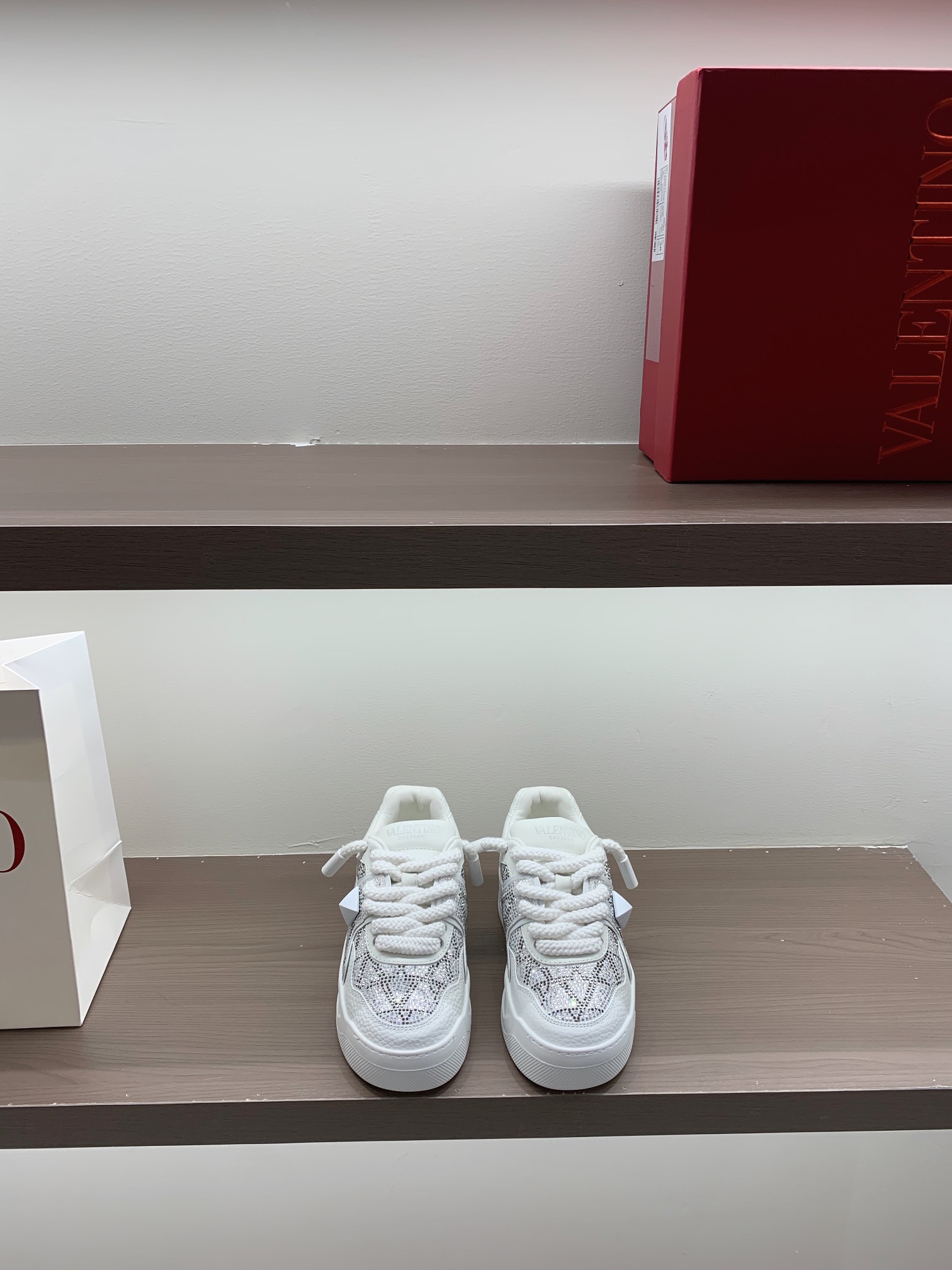 Valentino ONE STUD XL Sneakers White Leather Studs