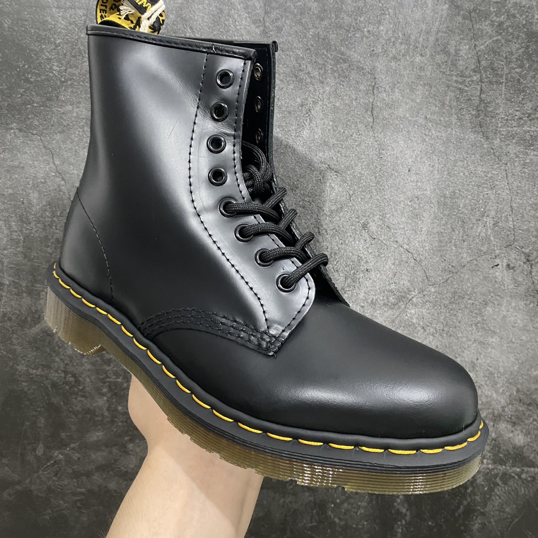 Dr.Martens Dr.Martens Martin boots 1460 classic 8-hole series hard leather matte black hard leather