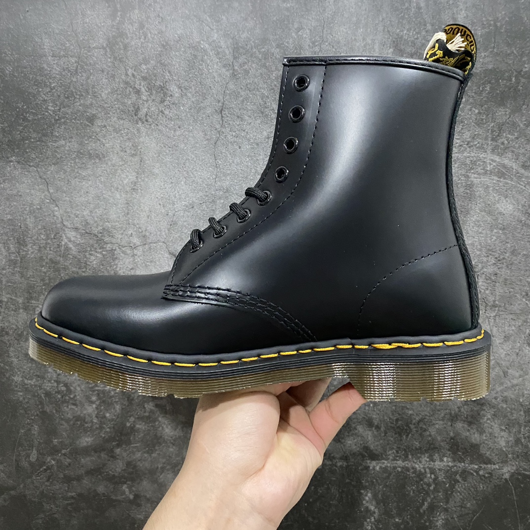 Dr.Martens Dr.Martens Martin boots 1460 classic 8-hole series hard leather matte black hard leather