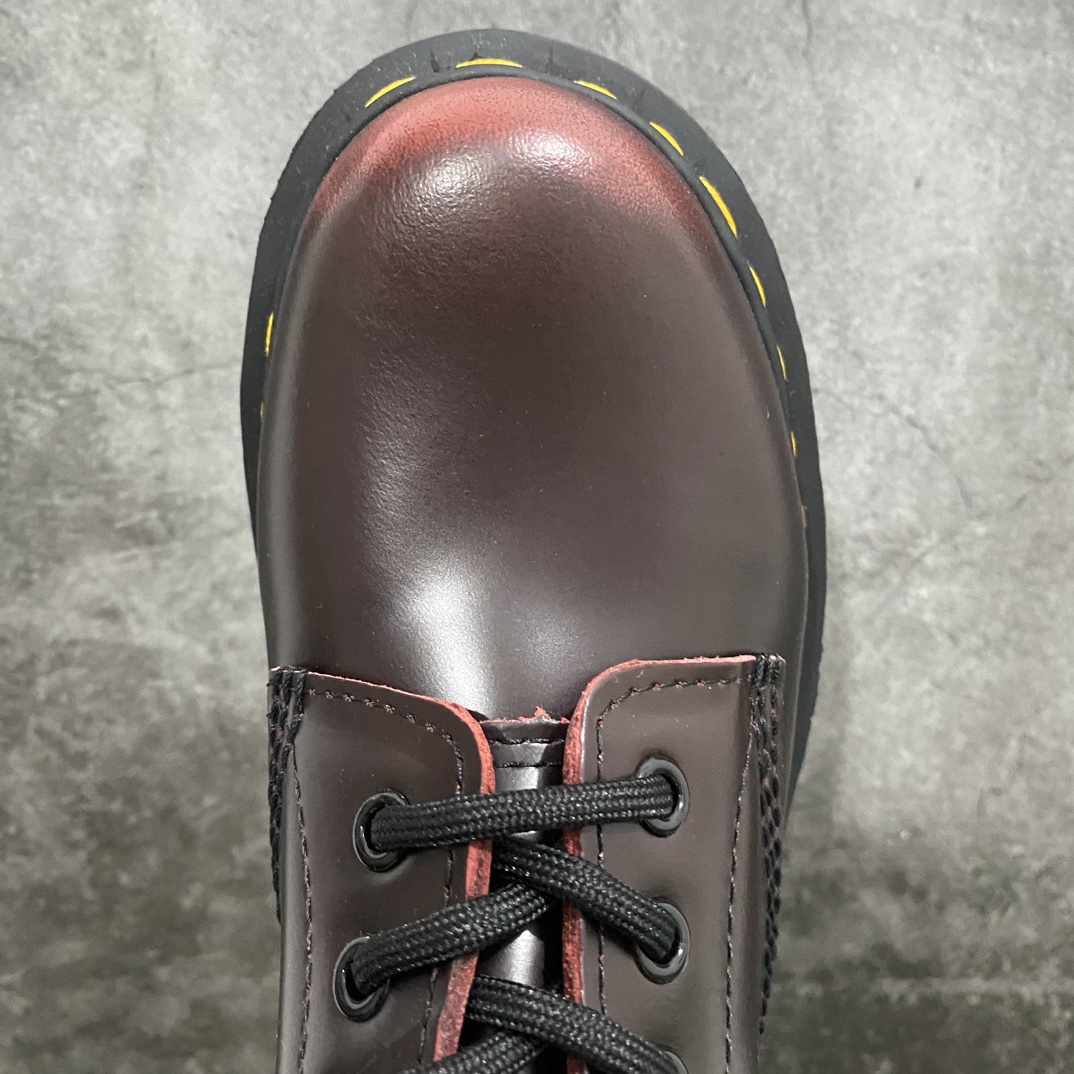 Dr.Martens Dr.Martens Martin boots 1460 classic 8-hole series hard leather glossy cherry red