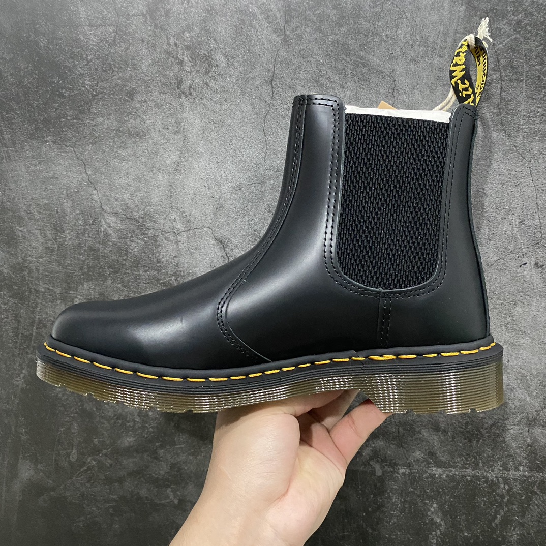 Dr.Martens Dr.Martens Martin boots classic Chelsea laceless style hard leather matte black elastic band unisex