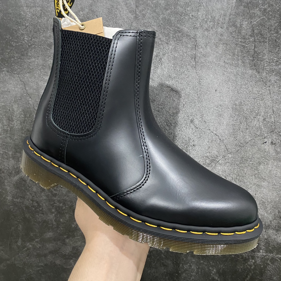 Dr.Martens Dr.Martens Martin boots classic Chelsea laceless style hard leather matte black elastic band unisex