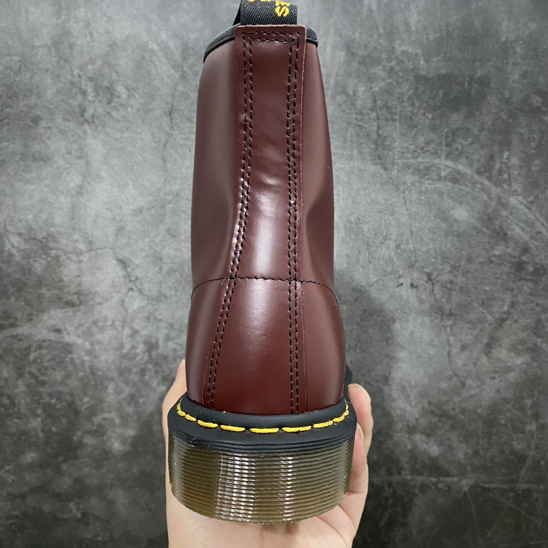 Dr.Martens Dr.Martens Martin boots 1460 classic 8-hole series hard leather matte wine red